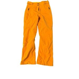 MOUNTAIN FORCE Women’s Ski Snow Pants Orange Adjustable Insulated Size 34 Small
